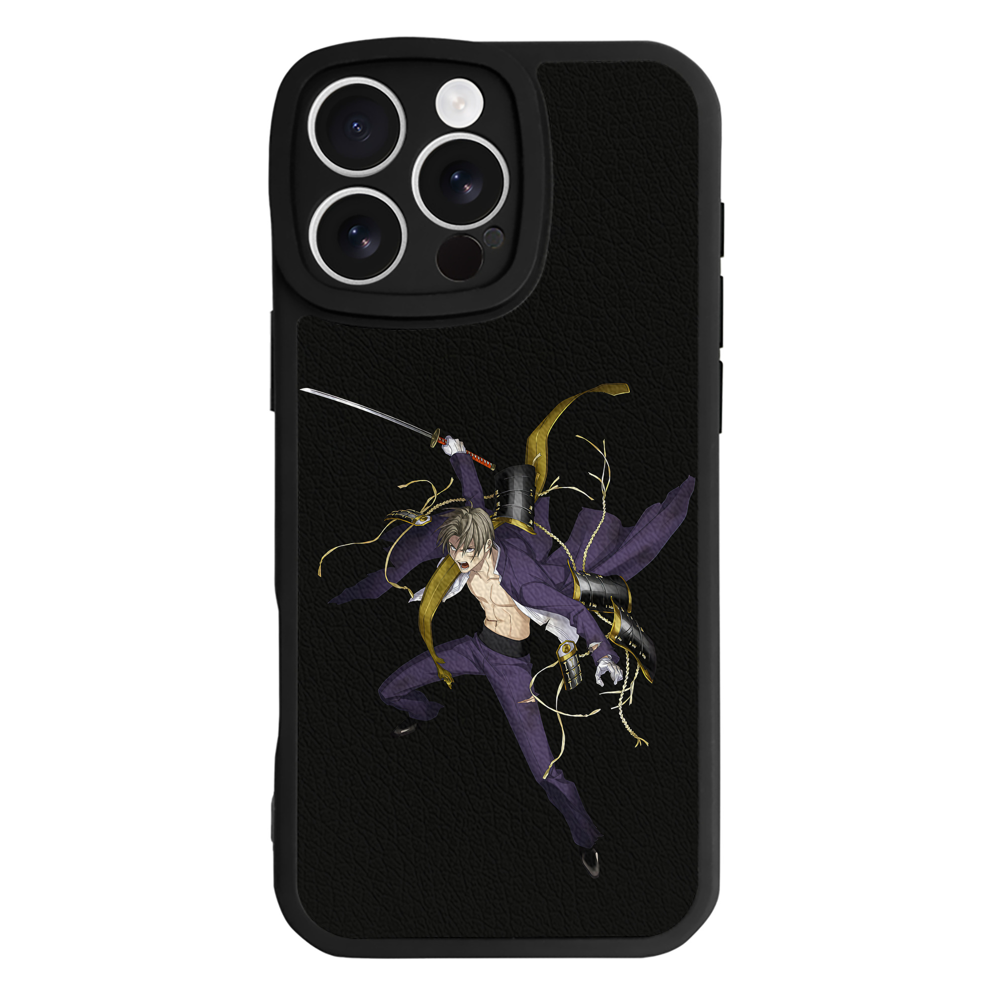（画像用） 刀剣乱舞 Touken Ranbu 【iPhone 16シリーズ対応】シリコンスマホケース（レザー調） 材質：シリコン